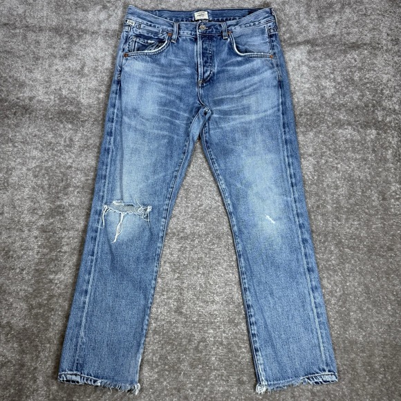 Citizens Of Humanity Jeans Women's Size 25 Blue Emerson Slim‎ Boyfriend *Spot* - Picture 1 of 11